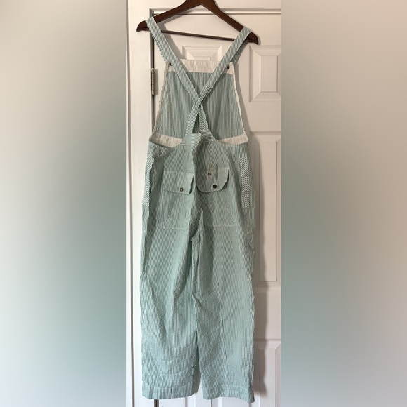 Free People Intown Mint Striped Jumpsuit Size Small NWT - Picture 4 of 7